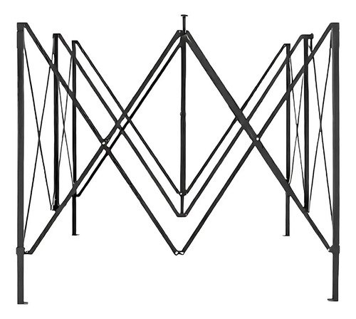 Carpa Para Carpa Plegable, 3 X 3 Pulgadas, Articulada Y Acordeón, Color Negro - Imagen 3