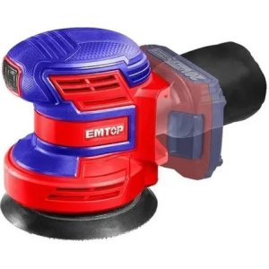 Lijadora Roto Orbital A Bateria 125mm Emtop Elps201250 Color Azul Y Rojo Azul/rojo