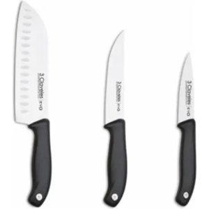 Cuchillo Set 3un N1734 Evo Tres Claveles Mimbral Color Negro