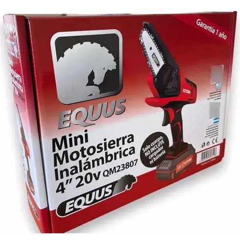 Mini Motosierra Inalámbrica Equus 4 + Cargador + Bateria Tyt Rojo - Imagen 6