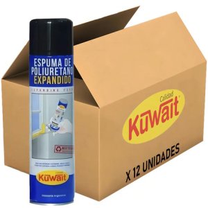 Espuma Poliuretano Expandido Kuwait 750ml X12u Para Paredes Tuberías Ventanas