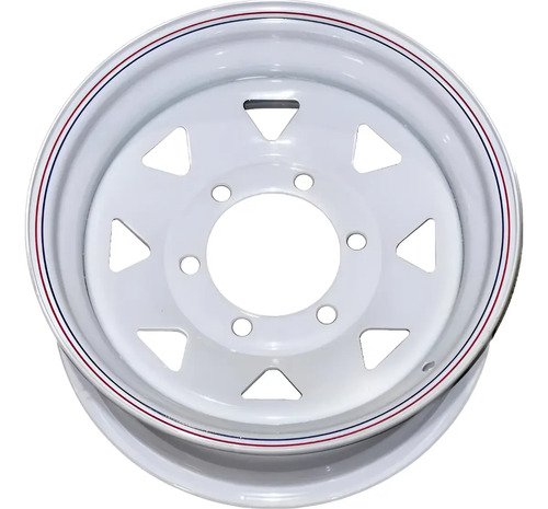 Llanta R14 6x139 Llanta Para Trailer Reforzada - 6 Agujeros Blanco