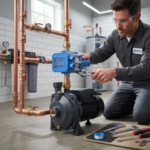 Bomba Centrífuga 1 Hp Bta + Press Control 140 Lt/min - Tyt Negro