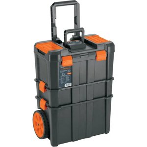 Caja Para Herramientas Truper Chp-1925r 3 En 1 Con Ruedas. Gris Oscuro