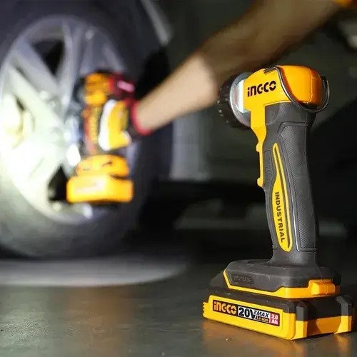 Linterna De Trabajo Ingco 20v Led 8w 450 Lumenes + Bat 4 Ah Blanco Naranja Claro - Imagen 5