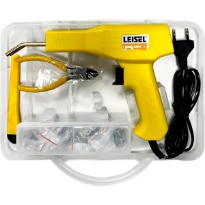 Soldador De Plástico Leisel Bifásica 50w Con 200 Grampas Amarillo