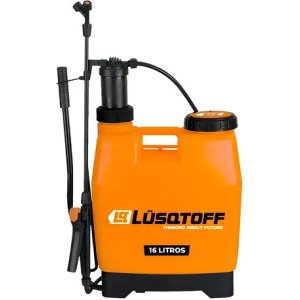Pulverizador Fumigador Manual Mochila 16 Litros Lusqtoff Color Naranja