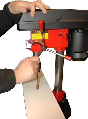 Taladro De Pedestal Banco 13 Mm 350 W Color Negro Y Rojo Negro/rojo - Imagen 7