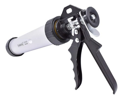 Pistola Aplicadora Silicona Kamasa Km-498 Metalica Plateada Ergonomica - Imagen 3