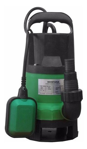 Bomba De Agua Sumergible 1/2 Hp Montana - Desagote Verde