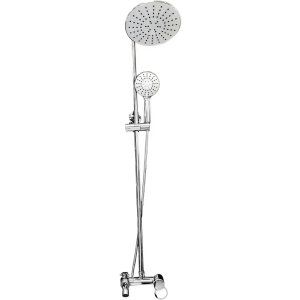 Barral De Ducha Con Duchero Italomix Lh-3327 Plateado Cromado