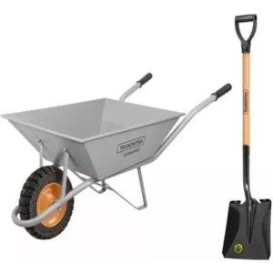 Carretilla Cuadrada Rueda Maciza 65lts Tramontina LG Gris