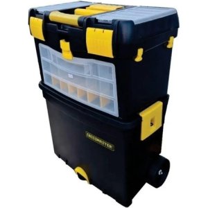 Caja De Herramientas Crossmaster 9931052 De Plástico Con Rue Negro/amarillo