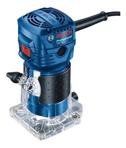 Fresadora Bosch Gkf 550 Professional 33.000 Rpm Color Azul - Imagen 4