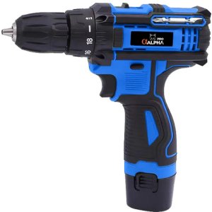 Taladro Atornillador Alpha Pro 12v 1 Bateria Valija Ta6121k Azul 50hz/60hz