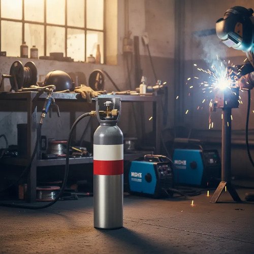 Cilindro Tubo De Gas Para Soldar 1.5 Mts, Mig/tig. Cargados Amarillo