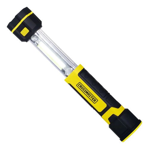 Linterna Led Recargable 300 Lumen Retractil Crossmaster Fc Blanco Amarillo - Imagen 2