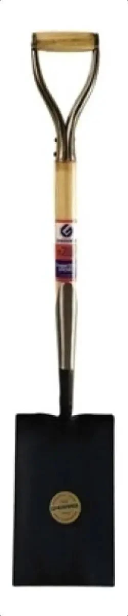 Pala Jardinería Gherardi Punta Recta Mango Madera 77cm Marrón Claro