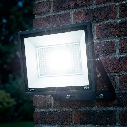 Foco Led De 200w Reflector Luz Blanca, Exterior, Ip66 Negro - Imagen 6