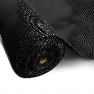 Toldo Malla Sombra Doble 4 M Ancho 80% Protección Negro