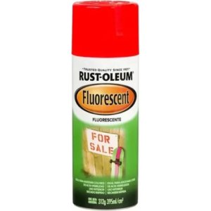Pintura Esmalte En Aerosol Rust Oleum Colores Fluo 312gr Rojo Naranja