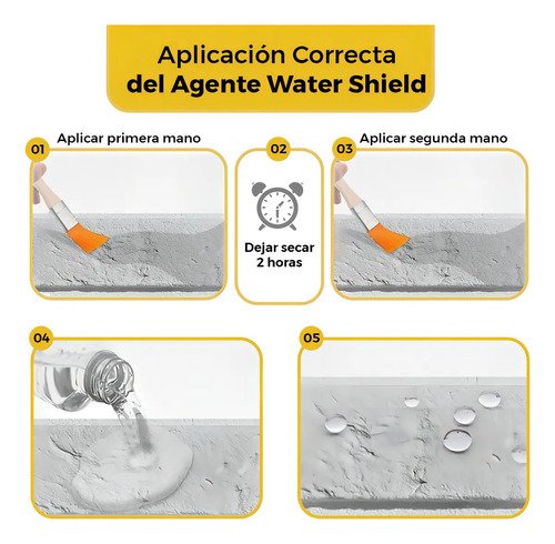 Agente Sellador Water Shield Marca Leisel 1 Litro - Imagen 10