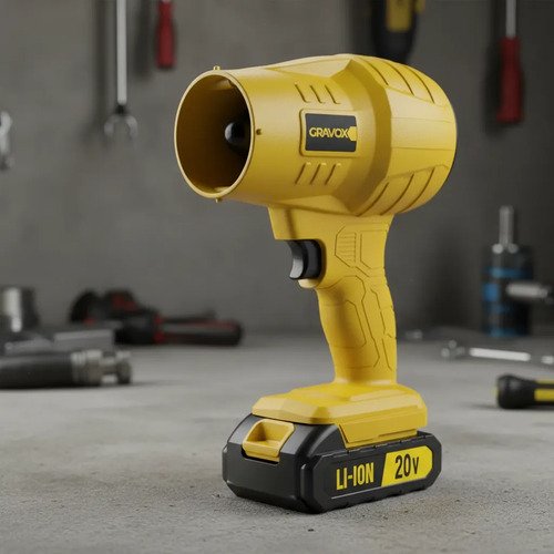 Soplador Portátil Inalámbrico + Bateria Y Carg Gravox - Tyt Amarillo - Imagen 3