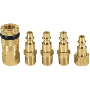 Juego 4 Conectores Y 1 Cople Compresor Aire Truper 19081