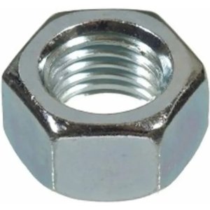 Pack 100 Isopanel Tuercas Comun Hierro Zincado Bsw 3/8 PuLG