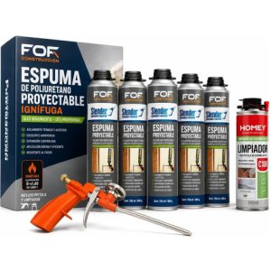 Combo Poliuretano Proyectable 12unds Pistola Cleaner Slender