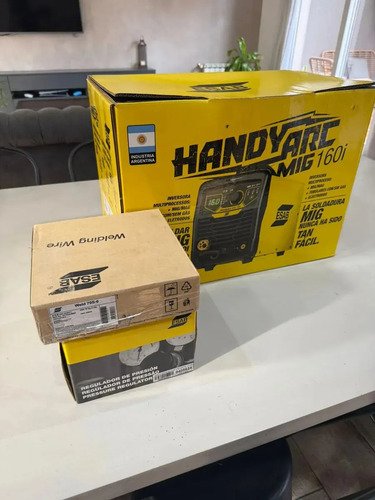 Máquina De Soldadura Mig Completa Esab Handyarc Mig 160i Amarillo/negro - Imagen 9