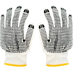 Guantes Trabajo Obra Construccion Herramientas Proteccion Blanco