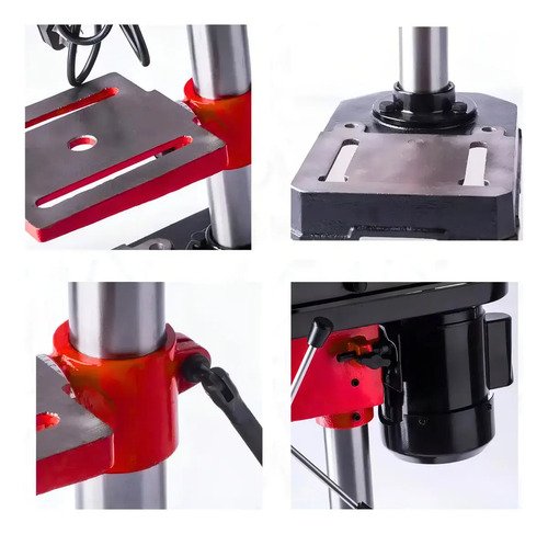 Taladro De Pedestal Banco 13 Mm 350 W Color Negro Y Rojo Negro/rojo - Imagen 4
