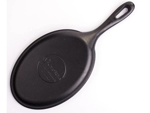 Sartén Hierro Curado Ovalada (fajita) 24x17.5cm Victoria Negro - Imagen 2