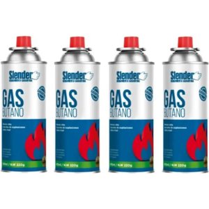 Lata Aerosol Slender Cilantrobazar Gas Butano 450ml Pack X4