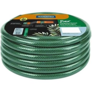 Manguera De Jardín Flexible Tramontina De 3 Capas, 20 Metros Negro