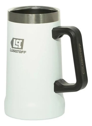 Vaso Térmico Chopero 700 Ml Acero Inoxidable Lusqtoff Jarra Blanco Chopero
