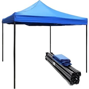 Gazebo 3x3 Reforzado, Impermeable Con Filtro Uv. Calidad Color Azul