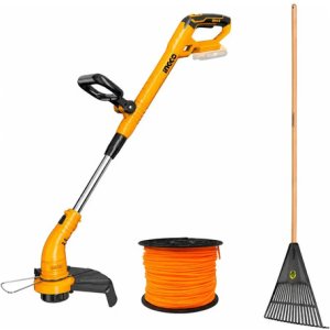 Bordeadora Bat P20s Extensible 20v Ingco 20mts De Tanza Mara Amarillo
