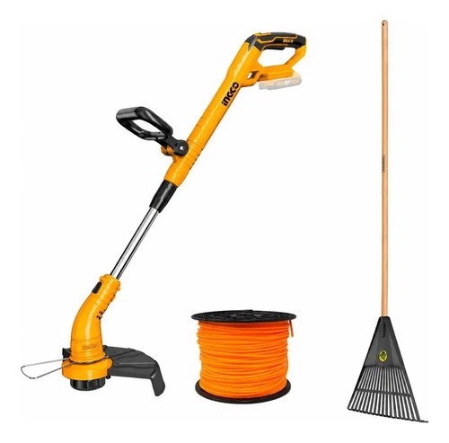 Bordeadora Bat P20s Extensible 20v Ingco 20mts De Tanza Mara Amarillo