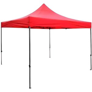 Gazebo 3x3 Reforzado, Impermeable Con Filtro Uv. Calidad Color Rojo