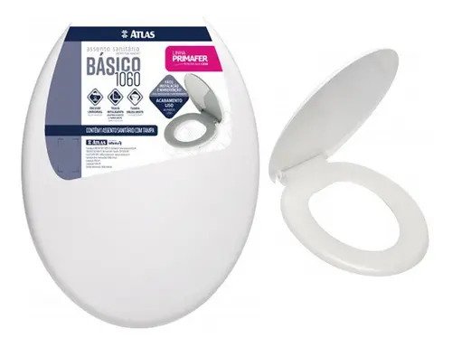 Tapa De Inodoro Confort Eco Básica / Atlas - Primafer Blanco