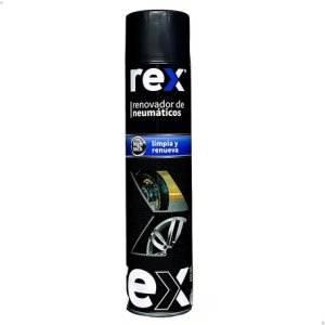 Renovador De Neumáticos Negro Rex 650ml Aerosol Para Auto Modelo 30430