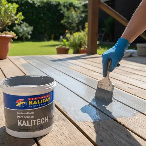 Membrana Liquida Kalitech Poliuretanica 20kgs Blanca Blanco Mate - Imagen 4