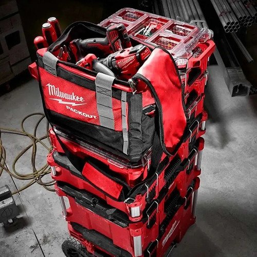 Bolso De Herramientas Milwaukee 15 Packout 48-22-8321 Rojo - Imagen 7