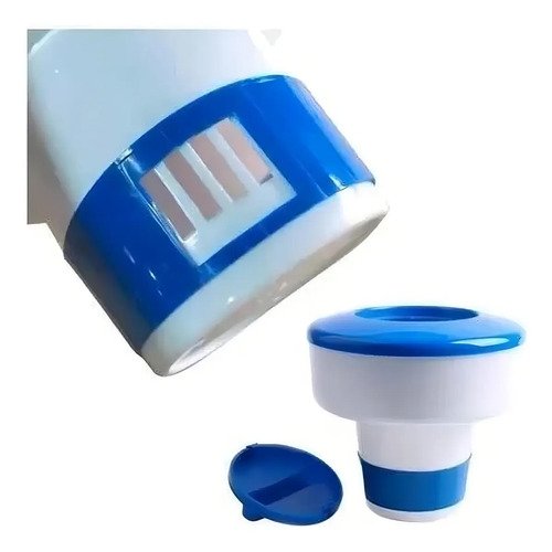Boya Dosificadora De Cloro Perfilplast Para Pastillas De 50g Blanco/azul - Imagen 2