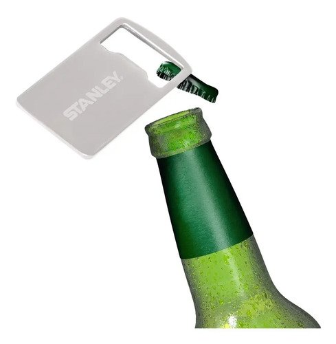 Vaso Térmico Para Cerveza Stanley Pint De Acero Inoxidable Con Abridor, 473 Ml, Color Blanco Liso - Imagen 6