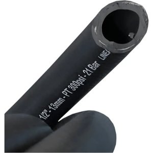 Manguera Goma Tela 25mm Combustible  Compresor Industria Negro