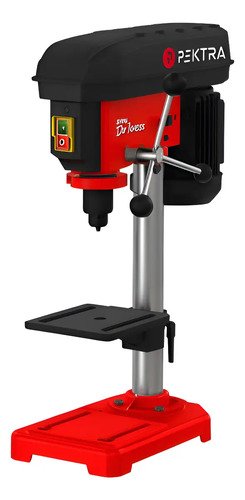 Taladro De Banco Pektra Mandril 13mm 350w 5v Agujereadora Color Negro