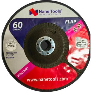 Disco Flap Zirconio 180mm G80 Color Negro